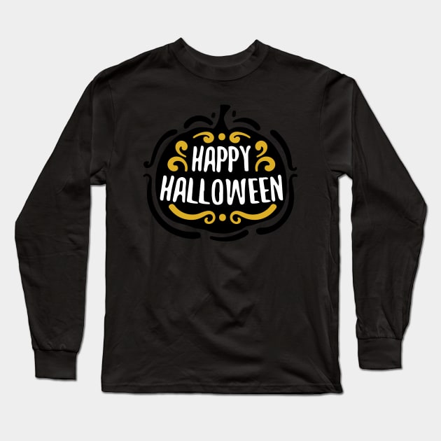 Happy Halloween Long Sleeve T-Shirt by UnicornDreamers